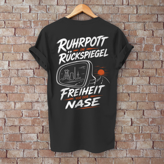 RUHRPOTT IM RÜCKSPIEGEL Camping T-Shirt - Herren T-Shirt, POTTFREI