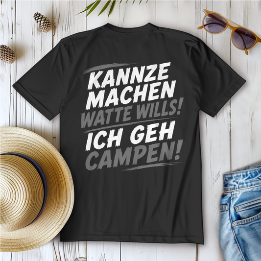 KANNZE MACHEN WATTE WILLS - ICH GEH CAMPEN! Camping T-Shirt - Damen T-Shirt POTTFREI