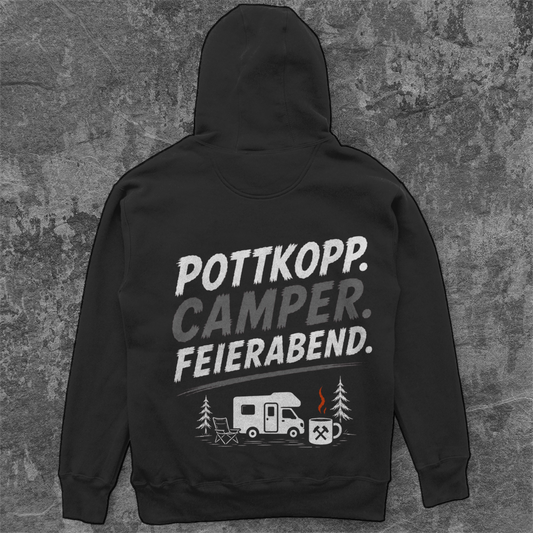 POTTKOPP. CAMPER. FEIERABEND.  Camping Unisex  Hoodie