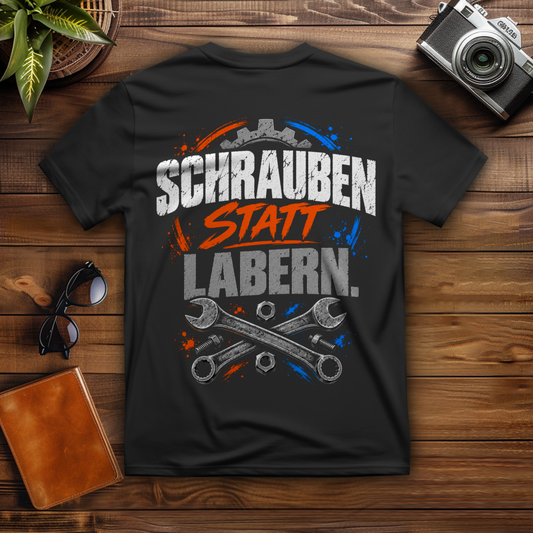 SCHRAUBEN STATT LABERN. - T-Shirt-Herren