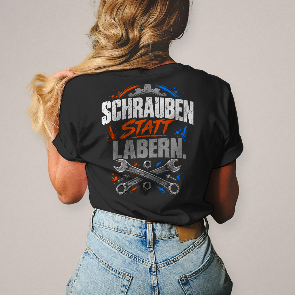 SCHRAUBEN STATT LABERN. - Damen T-Shirt POTTFREI
