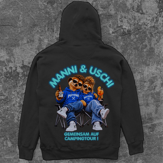 MANNI & USCHI – GEMEINSAM AUF CAMPINGTOUR! -  Camping Unisex  Hoodie
