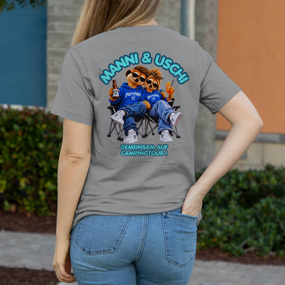 MANNI & USCHI – GEMEINSAM AUF CAMPINGTOUR! - Damen T-Shirt POTTFREI