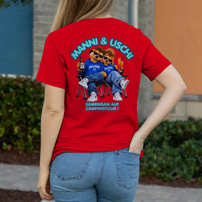 MANNI & USCHI – GEMEINSAM AUF CAMPINGTOUR! - Damen T-Shirt POTTFREI