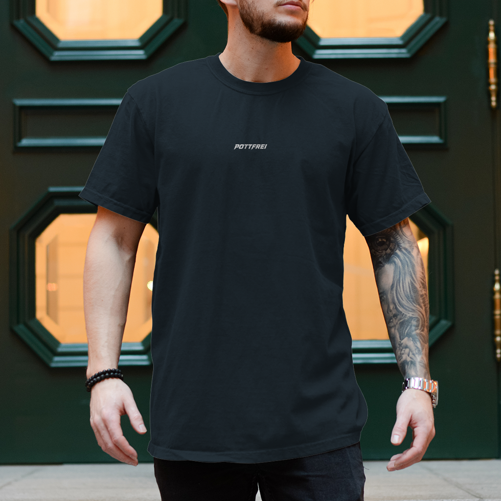 CAMPINGSTUHL STEHT - BIERCHEN LÄUFT - T-Shirt-Herren