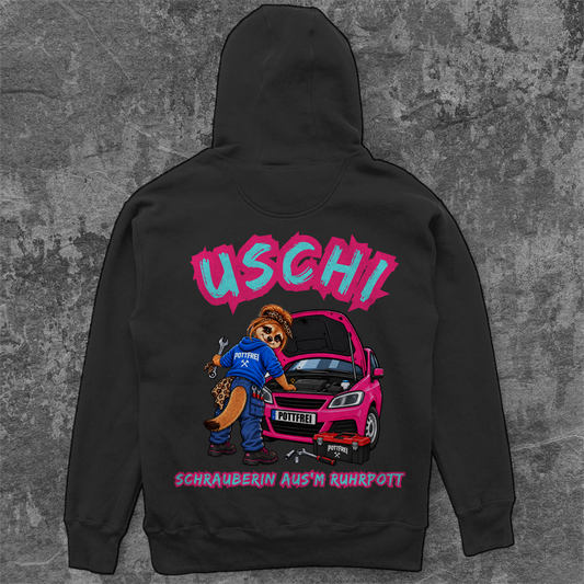 USCHI, SCHRAUBERIN AUS`M RUHRPOTT -  Camping Unisex  Hoodie