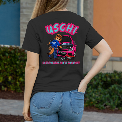 USCHI, SCHRAUBERIN AUS`M RUHRPOTT - Damen T-Shirt POTTFREI