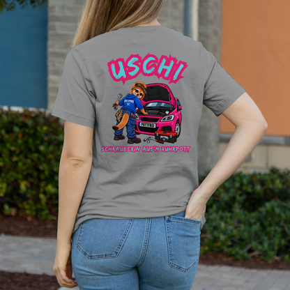 USCHI, SCHRAUBERIN AUS`M RUHRPOTT - Damen T-Shirt POTTFREI