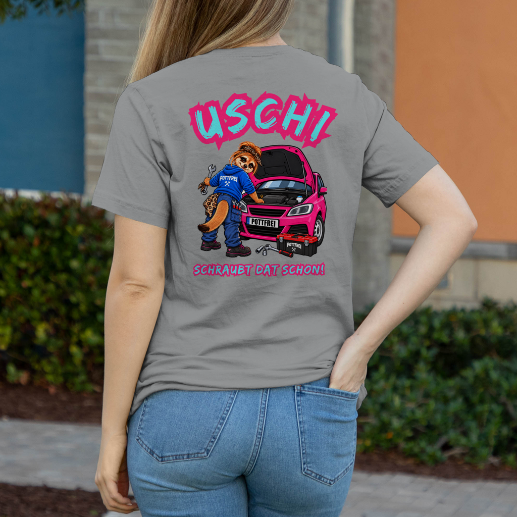 USCHI, SCHRAUBT DAT SCHON! - Schrauber Damen T-Shirt