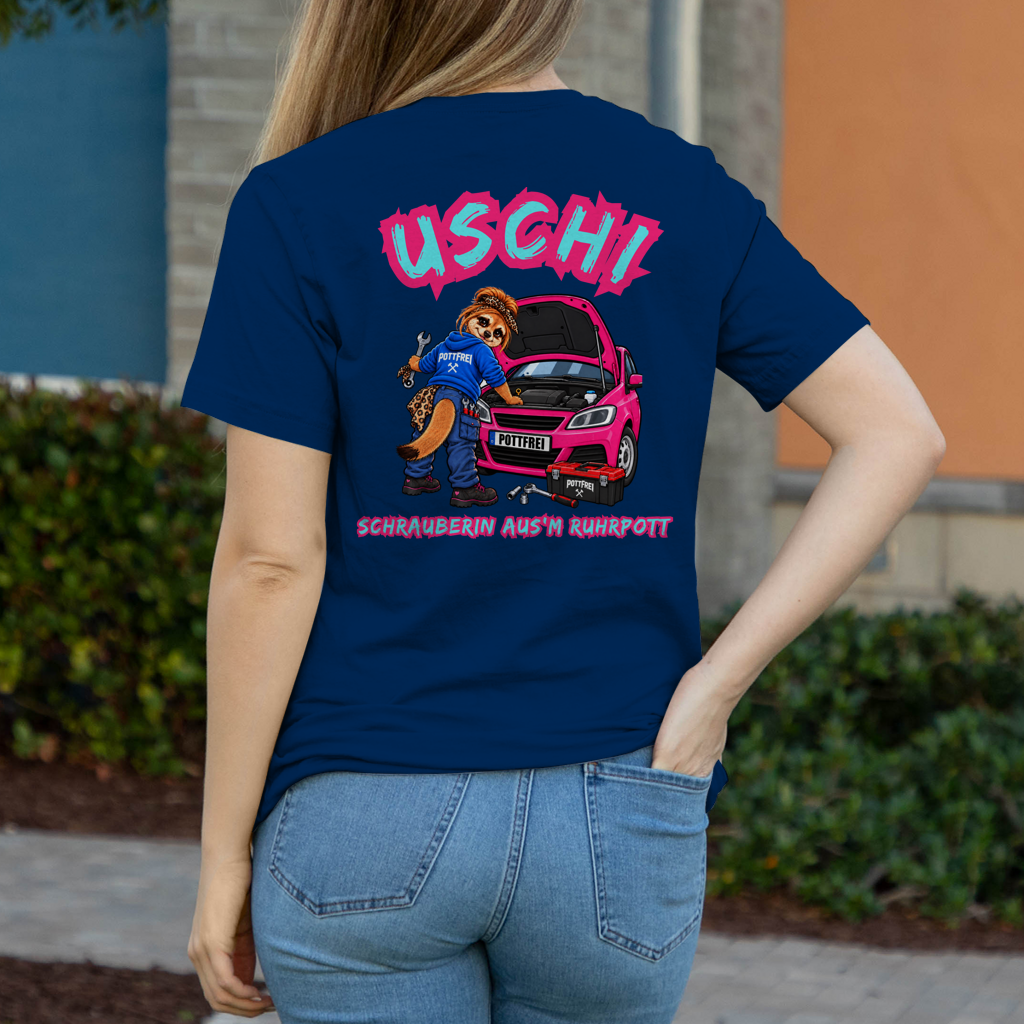 USCHI, SCHRAUBERIN AUS`M RUHRPOTT - Damen T-Shirt POTTFREI