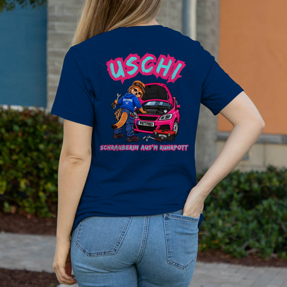 USCHI, SCHRAUBERIN AUS`M RUHRPOTT - Damen T-Shirt POTTFREI