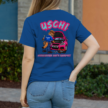 USCHI, SCHRAUBERIN AUS`M RUHRPOTT - Damen T-Shirt POTTFREI