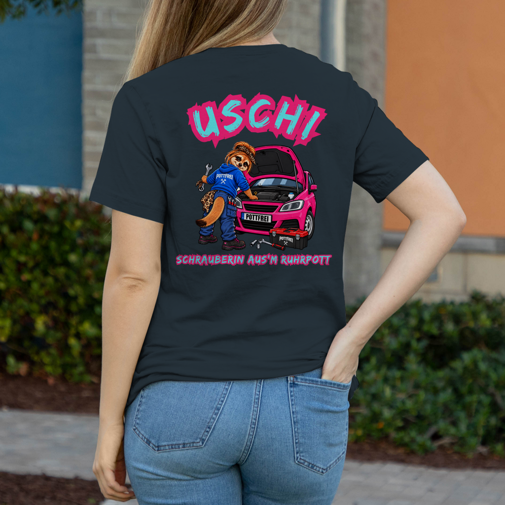 USCHI, SCHRAUBERIN AUS`M RUHRPOTT - Damen T-Shirt POTTFREI