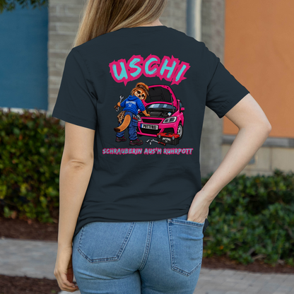 USCHI, SCHRAUBERIN AUS`M RUHRPOTT - Damen T-Shirt POTTFREI