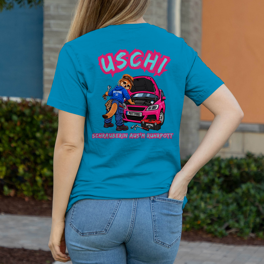 USCHI, SCHRAUBERIN AUS`M RUHRPOTT - Damen T-Shirt POTTFREI