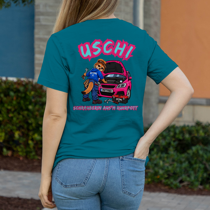 USCHI, SCHRAUBERIN AUS`M RUHRPOTT - Damen T-Shirt POTTFREI
