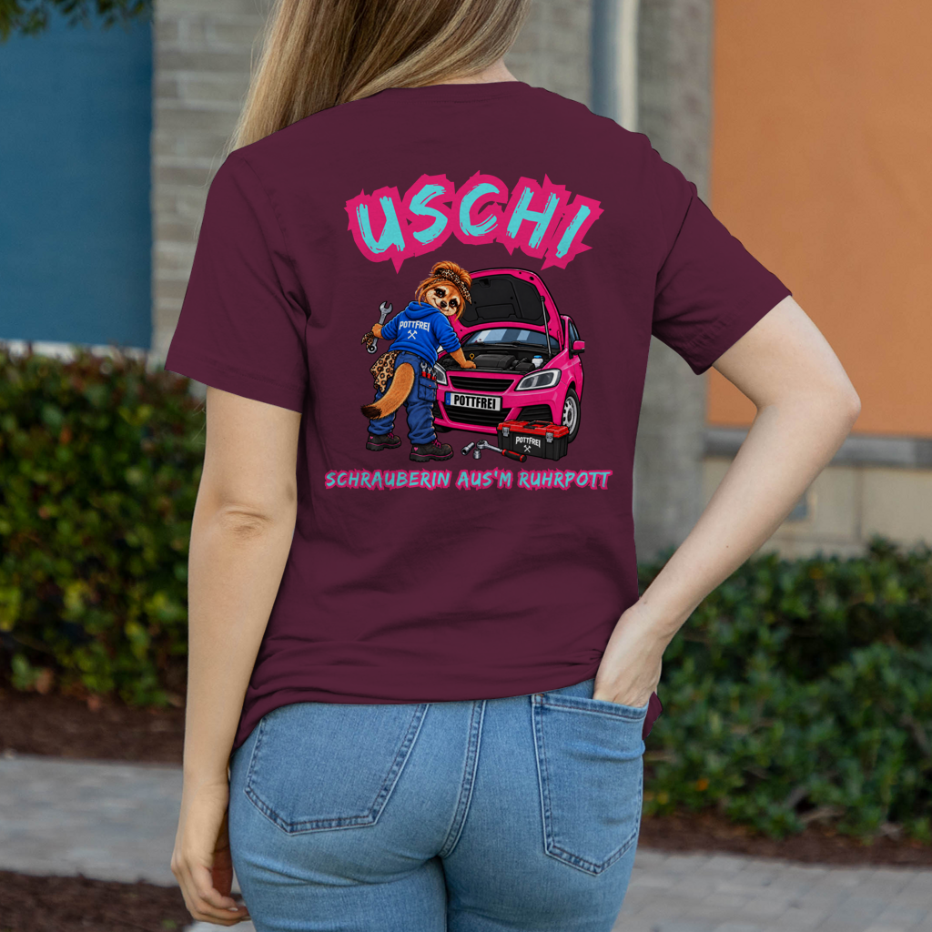 USCHI, SCHRAUBERIN AUS`M RUHRPOTT - Damen T-Shirt POTTFREI