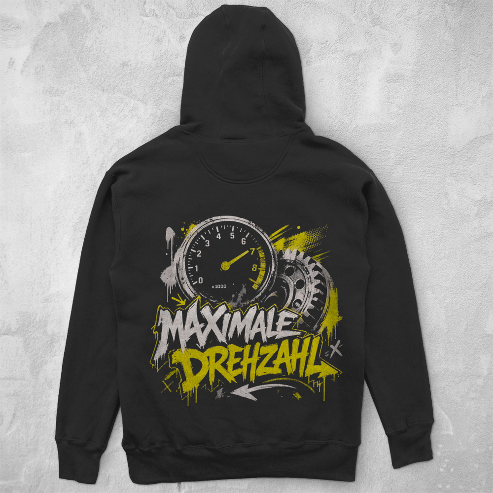 „Maximale Drehzahl“Unisex Oversize Hoodie AsphaltKult